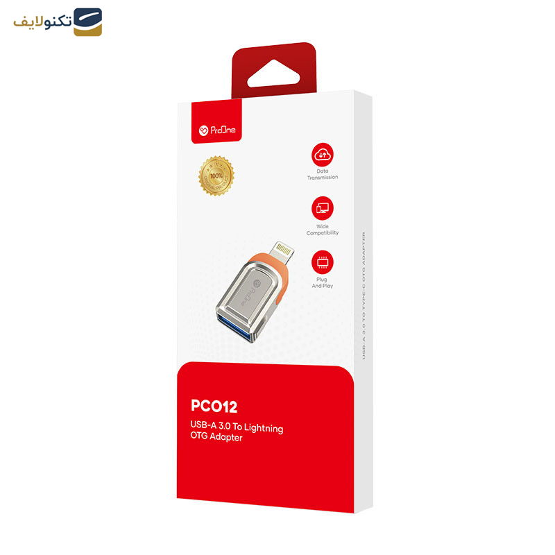 مبدل USB به لایتنینگ پرووان مدل PCO12 - ProOne PCO12 USB-A To Lightning OTG Adapter